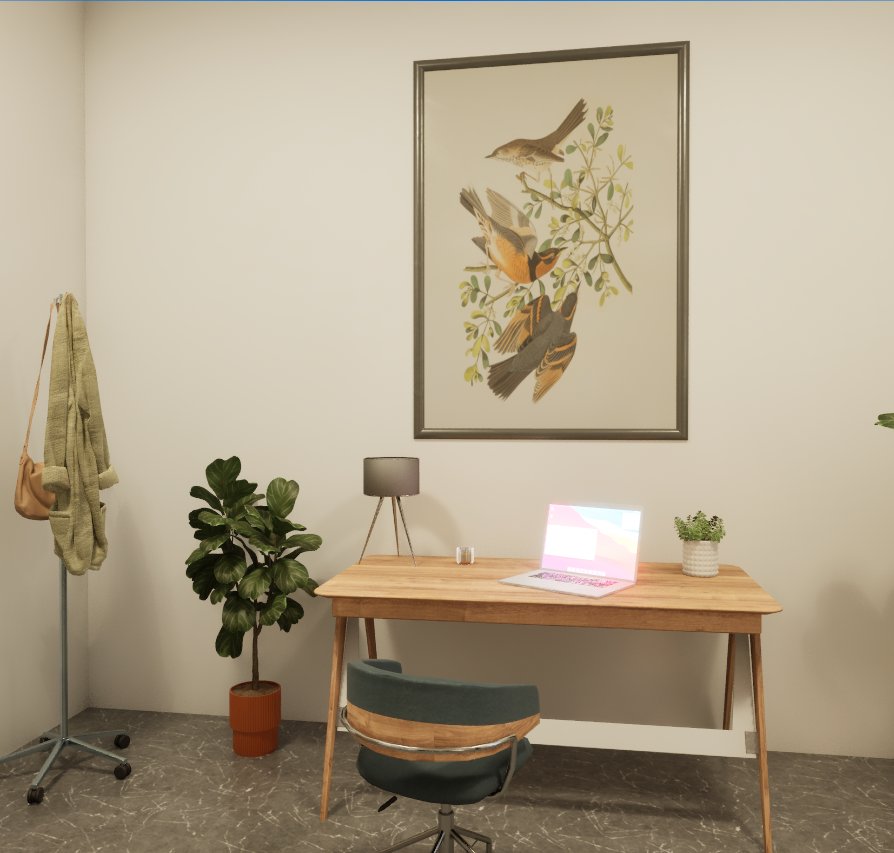 Home office where the VR therapy experience was designed