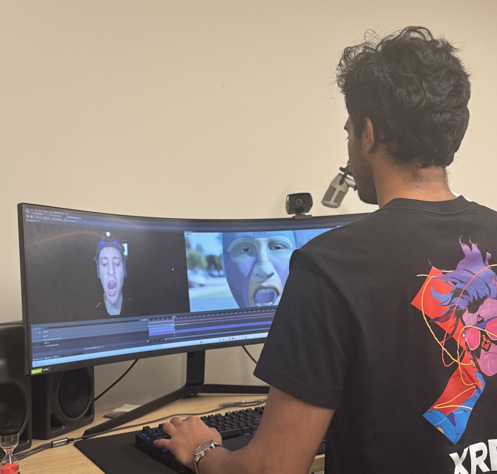 Editing facial capture animation for the virtual patient in Unreal Engine 5